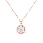 Monemel Rosegold Kartanesi Kolye (Altın kaplama) SEVGİLİYE HEDİYE